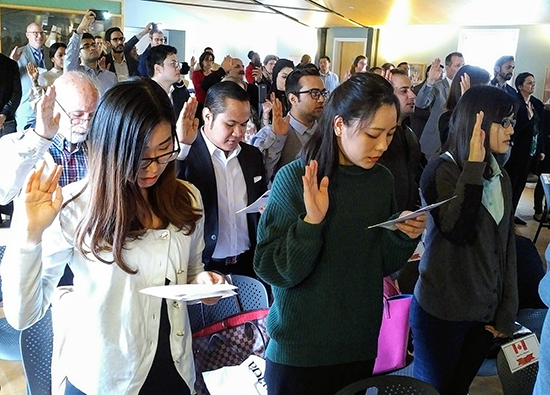 Canadian Citizenship at Fort York, 19 April 2017.